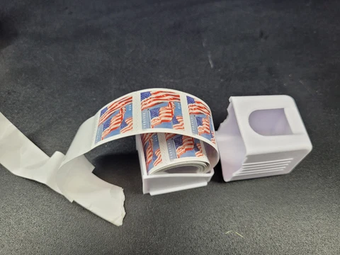 Roll of 98 USPS Forever Flag Stamps With Easy Dispenser Cover