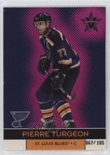 2000-01 Pacific Vanguard Holographic Purple /105 Pierre Turgeon #85 HOF