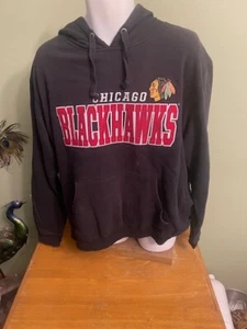 Chicago Blackhawks Sweatshirt -pullover hoodie - Black XXL - Picture 1 of 3