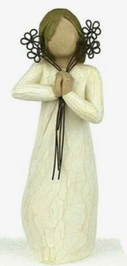 Estatuilla de cerámica Willow Tree 2004 Friendship de Demdaco Susan Lordi #26155 nueva  - Imagen 1 de 7