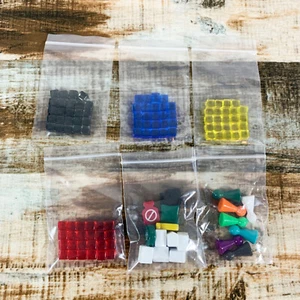 Pandemic Replacement Game Pieces: Disease Cubes, Tokens and Pawns - Picture 1 of 1