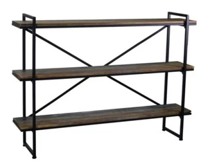 Scaffale Metallo Legno Industrial 3 Piani Cm 150x32 H 110 - Imagen 1 de 1