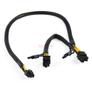 8pin to Dual 8pin GPU PCI-E Graphics Card Power Adapter Cable for HP ML350 G10 - Picture 1 of 11