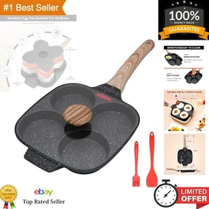 Mehrzweck Schwarz Antihaft Bratpfanne mit Gehärtetem Deckel - 4 Tassen Design - Bild 1 von 9