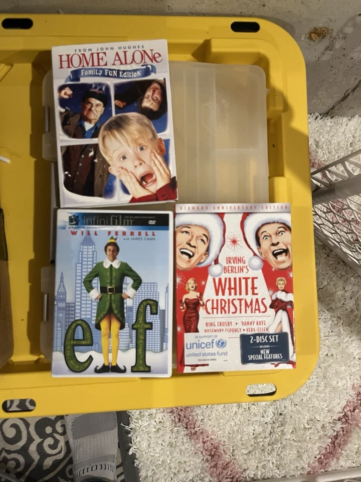 Home Alone, Elf, White Christmas DVD Lot - Image 1 of 1