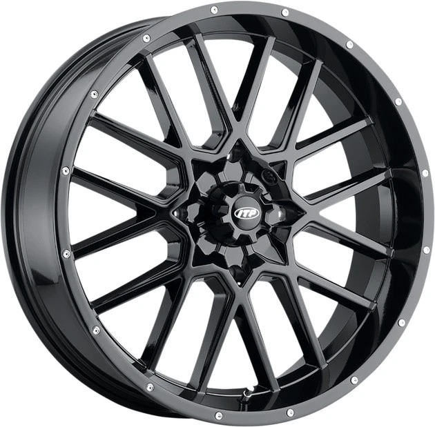 I.T.P. Hurricane Wheel 20x6.5" 4+2.5 (+10mm) Offset 4/137 Gloss Black - Image 1 of 1