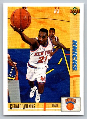 1991-92 Upper Deck #234 Gerald Wilkins New York Knicks - Image 1 of 2
