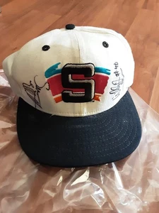 Mütze San Antonio Spurs Sean Elliott / Willie Anderson handsigniert - Bild 1 von 7