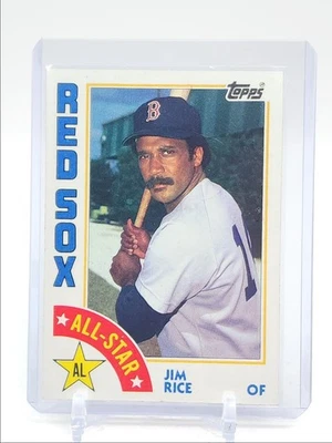 JIM RICE 1984 TOPPS BASEBALL AL ALL-STAR BOSTON RED SOX #401 Q5403 - Image 1 of 2