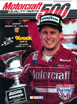 2 programas Motorcraft 500 20 de marzo de 1988 y 17 de marzo de 1991 Atlanta International Foto 1 de 4