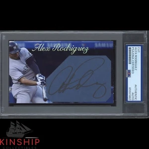 Alex Rodriguez signed Cut 3x5 Custom Card PSA DNA Slab Baseball Auto C5095 - Picture 1 of 2