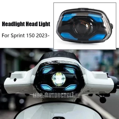 Motorcycle LED Front Headlight Head Light Kits 2023- 2025 For Vespa Sprint 150 - Image 1 of 4