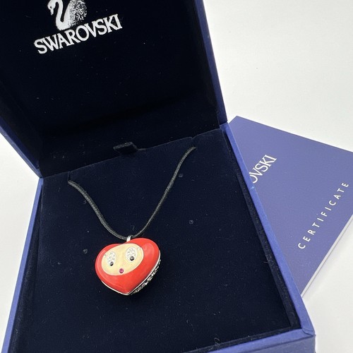 Collana girocollo con ciondolo SWAROVSKI Erika San Valentino cuore rosso...