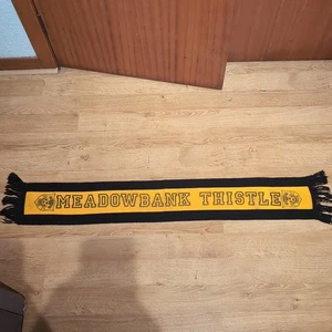 Vintage Rare Meadowbank Thistle Football Club Scottish Scarf 1980s - Picture 1 of 14