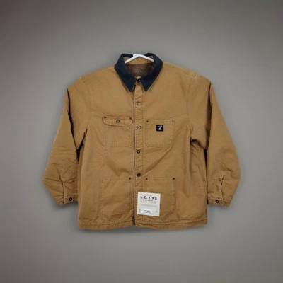 L.C. King Landon Brown Duck Blanket Lined Barn Chore Coat Jacket Men's 2XL USA - Image 1 of 4