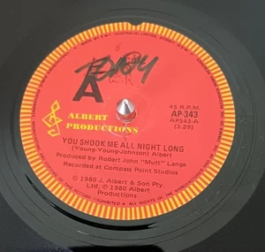 AC/DC – You Shook Me All Night Long - 1980 7” single excellent - Picture 1 of 2