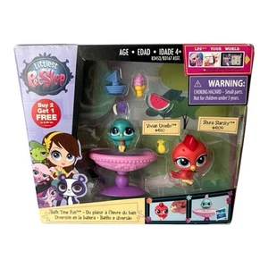 NEW Hasbro Littlest Pet Shop Bath Time Fun Vivian Uccello & Shura Starsky - Picture 1 of 2