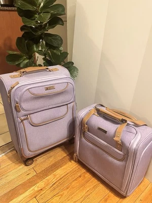 LONDON FOG Paddington Set of 2 Lavender 15" and 20" Carry On Spinner Luggage - Image 1 of 4