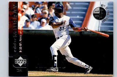 Tarjeta de béisbol 1998 Upper Deck Final Tribute Eddie Murray #20 Angels Foto 1 de 2