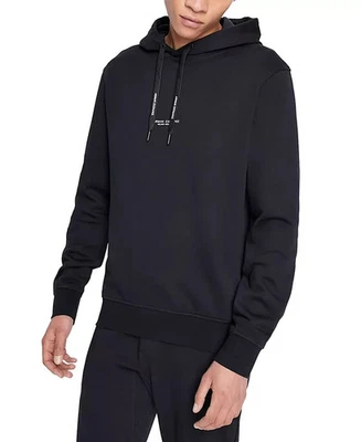 Armani Exchange Milano New York Graphic Cotton Hoodie Black XXL - Image 1 of 4
