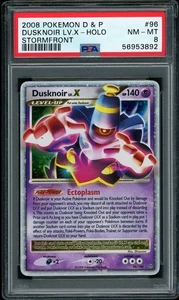 2008 Pokemon DP Stormfront Dusknoir Lv.X Holo #96 PSA 8 NM-MT - Picture 1 of 2