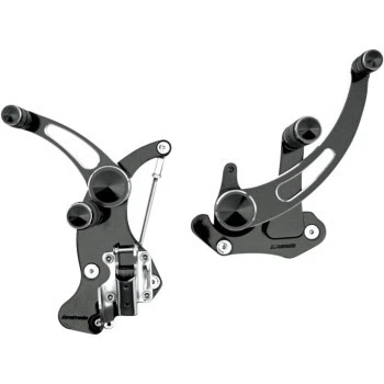 Harley Street Glide Accutronix FC405-SSN 2014-2024 controles delanteros negros Foto 1 de 2