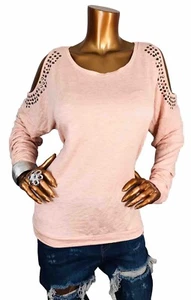 Blusa Venus L Top Hombros Abiertos Brezo Melocotón Mangas Largas Elastizada Ligera Wg - Imagen 1 de 9