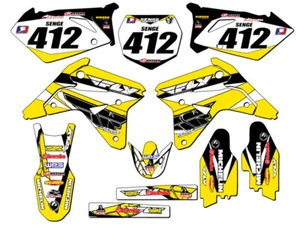 2007 RMZ 450 13 FLY Yellow Senge Graphics Kit Compatible with Suzuki - Picture 1 of 10