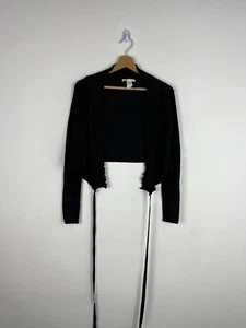 Sarah Pacini One Size Cardigan vorne offen Lagenlook schwarz Bohemian Avantgarde - Bild 1 von 4