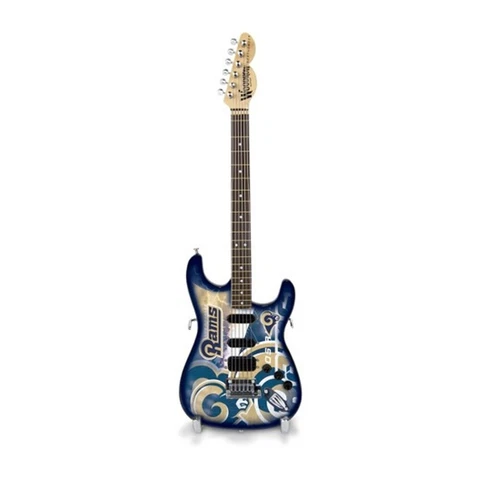 NFL 10-Inch Mini Guitar Collectible LOS ANGELES RAMS NEW GR8 GIFT 1/4 Scale Cover