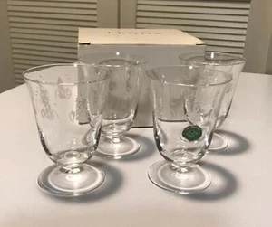 LENOX CRISTAL FARO GAFAS GRABADAS (4) - SIN USAR, EN CAJA - Imagen 1 de 7