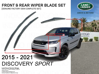 Land Rover Discovery Sport LHD 2015-21 parabrisas delantero + juego de limpiaparabrisas trasero  Foto 1 de 4