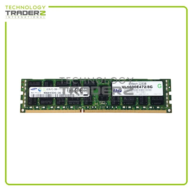 LOT OF 2 VL1600E472/8G ATP 8GB PC3-12800 DDR3-1600MHz Memory M393B1K70DH0-CK0 - Image 1 of 1