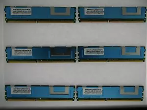 24GB 6x4GB MEMORY PC2-5300 ECC FULLY BUFFERED Dell PowerEdge 2950 Server - Picture 1 of 4