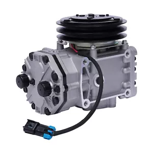 A/C Air Compressor with Clutch For Freighliner Kenworth Peterbilt New York Type - Bild 1 von 18