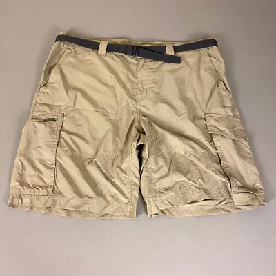 Pantalones Cortos Columbia Cargo Para Hombre Talla 42 Beige Senderismo Aire Libre Cinturón Nylon Ligeros Foto 1 de 4