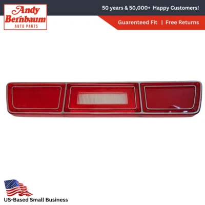 Lente de lámpara de luz trasera izquierda Plymouth Fury 1975-1976 4 puertas 3837345 Nuevo de Lote Antiguo Foto 1 de 4