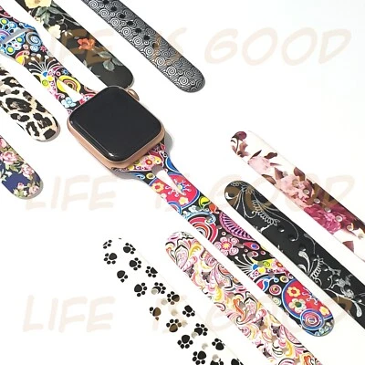 Soft Silicone Multicolor Band/Apple Watch Series 10, 9, 8, 7, 6, 5, 4-1, SE - Image 1 of 4