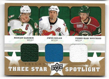 2008-09 Trilogy 3 Star Spotlights Marian Gaborik Owen Nolan Pierre-Marc Bouchard