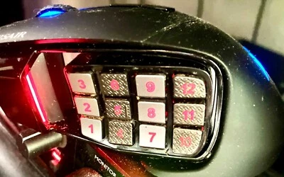 Corsair Scimitar PRO Wired Optical Gaming Mouse Black - TESTED/WORKING - Image 1 of 4