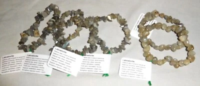 Handcrafted Natural Labradorite Chip & Pebble Bracelets by Healing Light Stones - Image 1 of 4