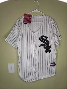 Majestic Authentic Collection Blank White Sox Cool Base Jersey Nadelstreifen Gr. 48 - Bild 1 von 14