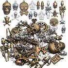 Skull Charms Accessory, 100g(About 30-50pcs) Multistyle Skull Head Charm Skel...