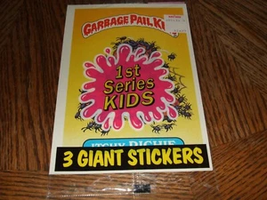 Garbage Pail Kids 1a serie 1986 3 adesivi giganti prurito Richie & # 31 RDR - Foto 1 di 3