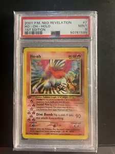 Ho-oh Neo Revelation 1st edition Holo 7/64 PSA 9 MINT - Picture 1 of 2
