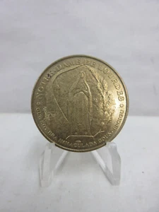 Notre Dame de Lourdes Our Lady of Lourdes Jubilee 34mm Brass Medal Exonumia - Picture 1 of 10