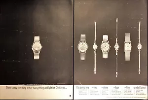 Orologi da polso Elgin 1961 stampa 2 PAGINE pubblicità idee regalo Natale - Foto 1 di 6