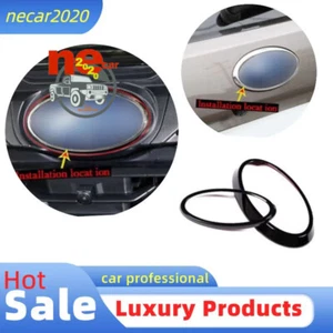 ABS Black Front Rear Ring Trim Badge Ring Cover For Subaru Forester 2022-23 - Picture 1 of 8