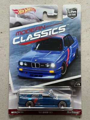 BMW M3 Car Culture E30 Real Riders 2017 Hot Wheels Modern Classics 92 Foto 1 de 3