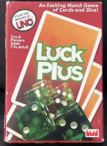 Luck Plus Cards & Dice Game by UNO Vintage 1983 2-8 Players 7 To Adult Complete - Picture 1 of 5